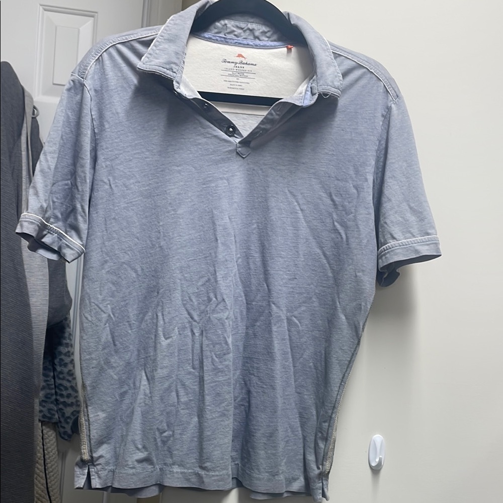 Tommy Bahama Gray Polo Shirt size Small